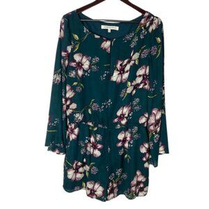 Cupcakes and Cashmere Size 12 Romper Floral Long Sleeve Jumpsuit